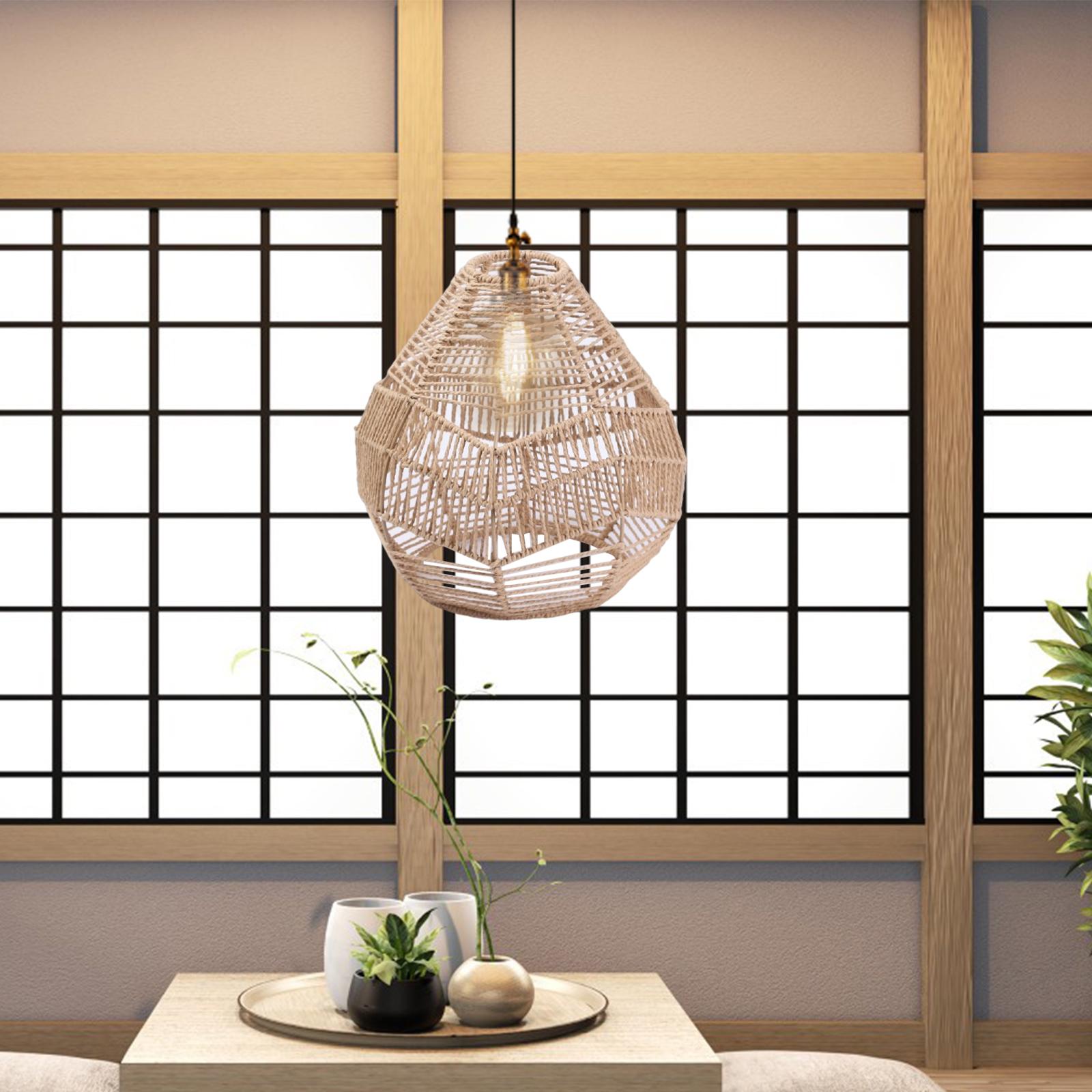 Boho Pendant Lamp Shade Paper  - Wicker Pendant Shade review and price