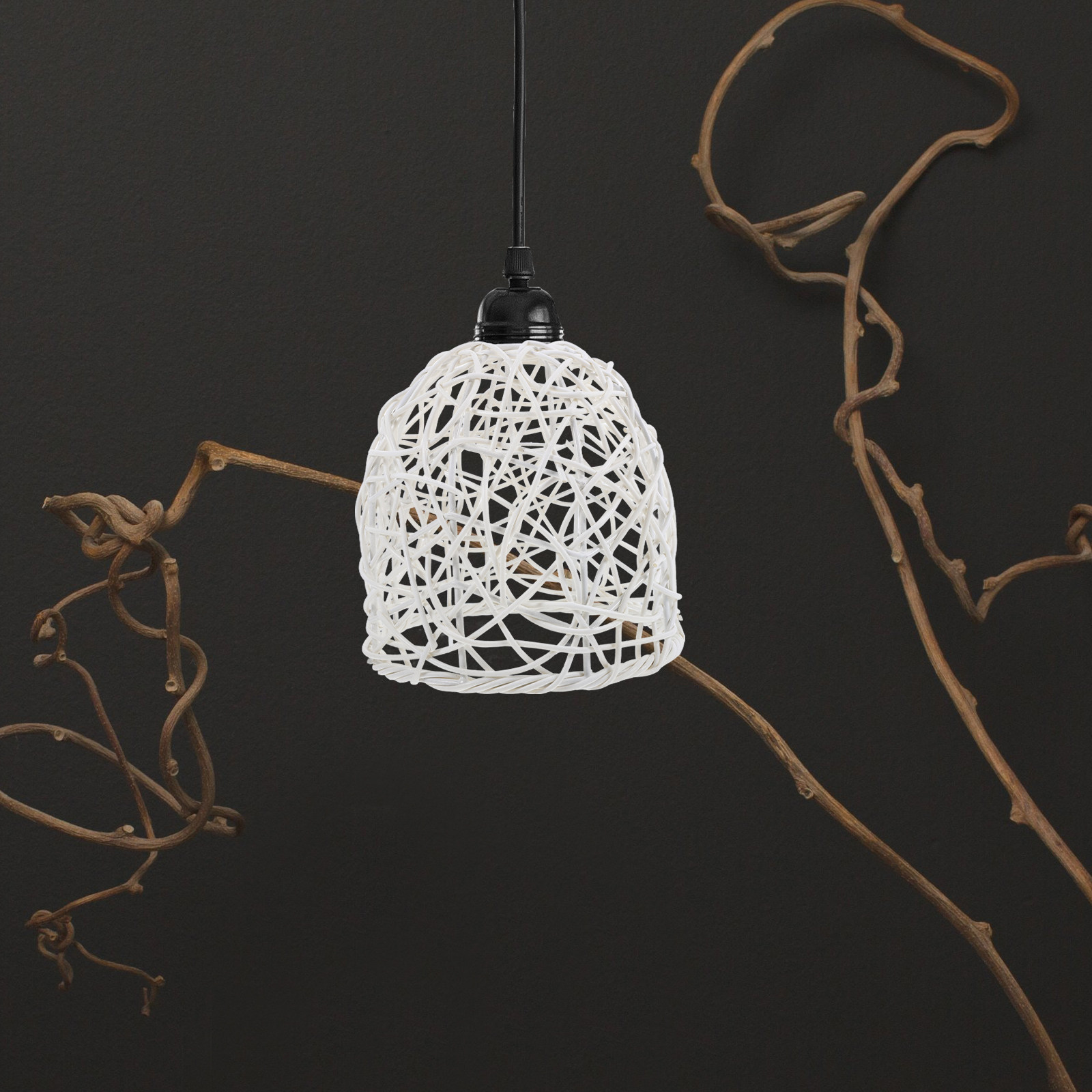 Rattan Lamp Shade E27 Rustic W - Wicker Pendant Shade review and price