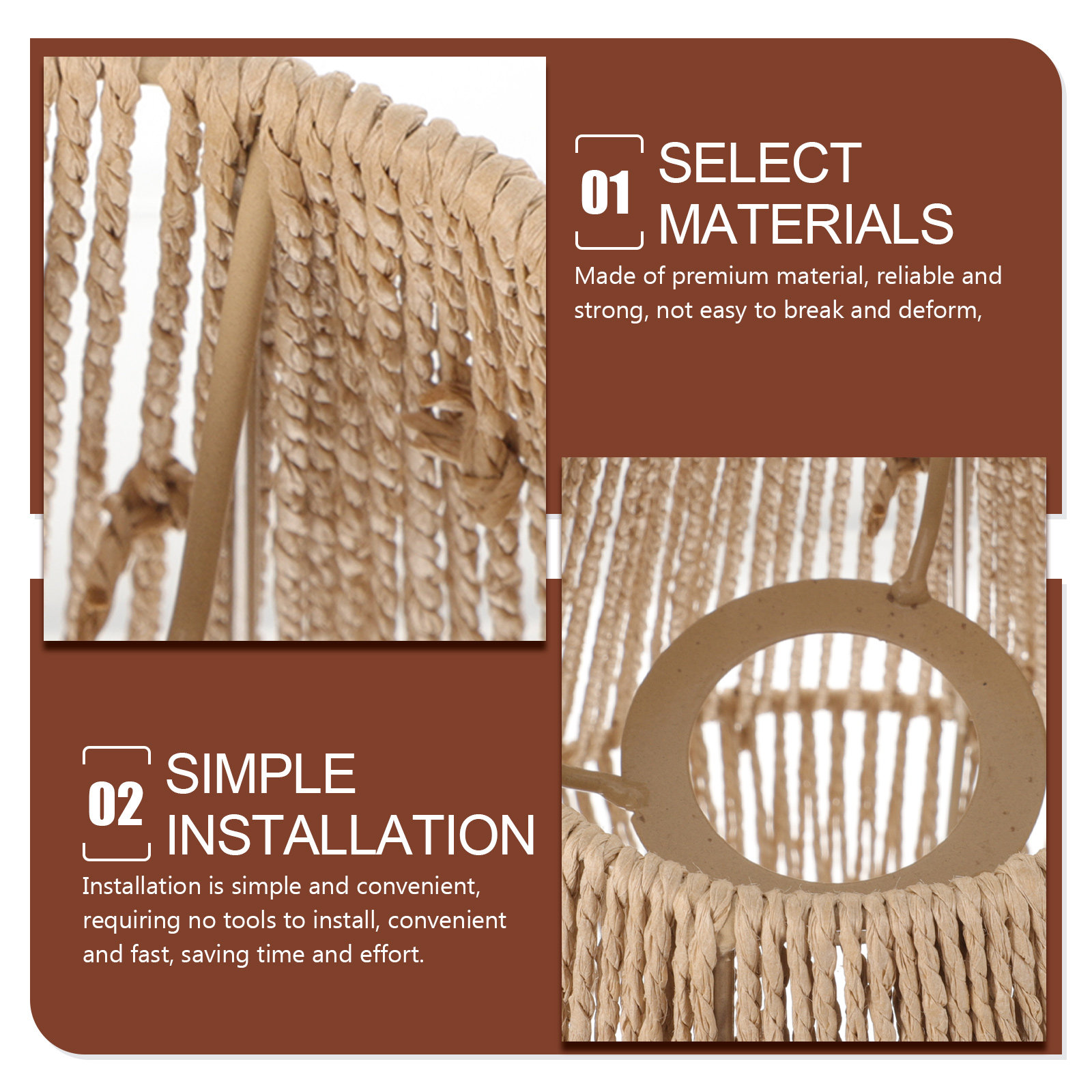 Woven Lamp Shade Retro Rustic  - Wicker Pendant Shade review and price