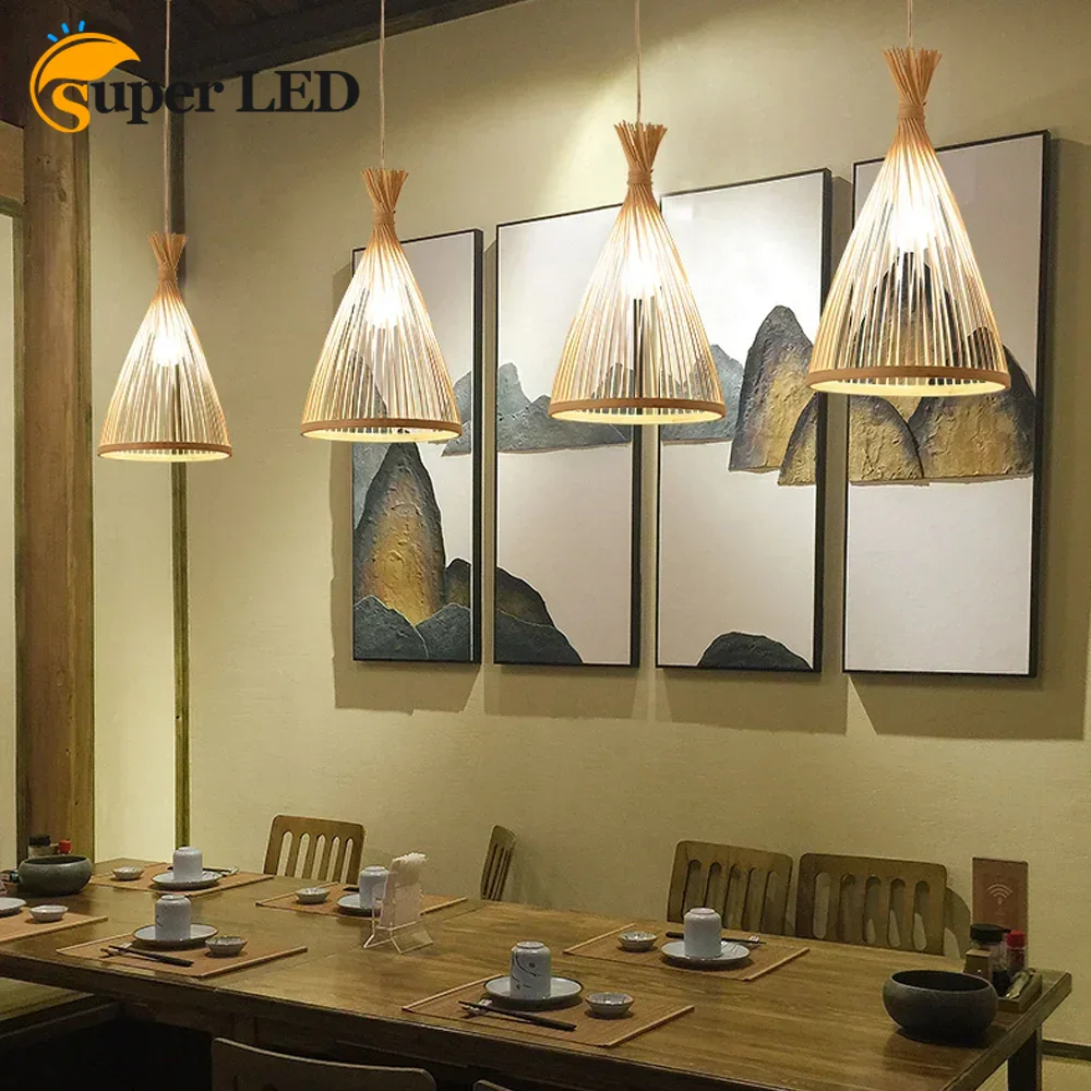 Japanese Chandelier Natural Ba - Wicker Pendant Shade review and price