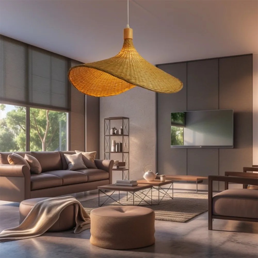 JOYINLED Woven Pendant Light W - Wicker Pendant Shade review and price
