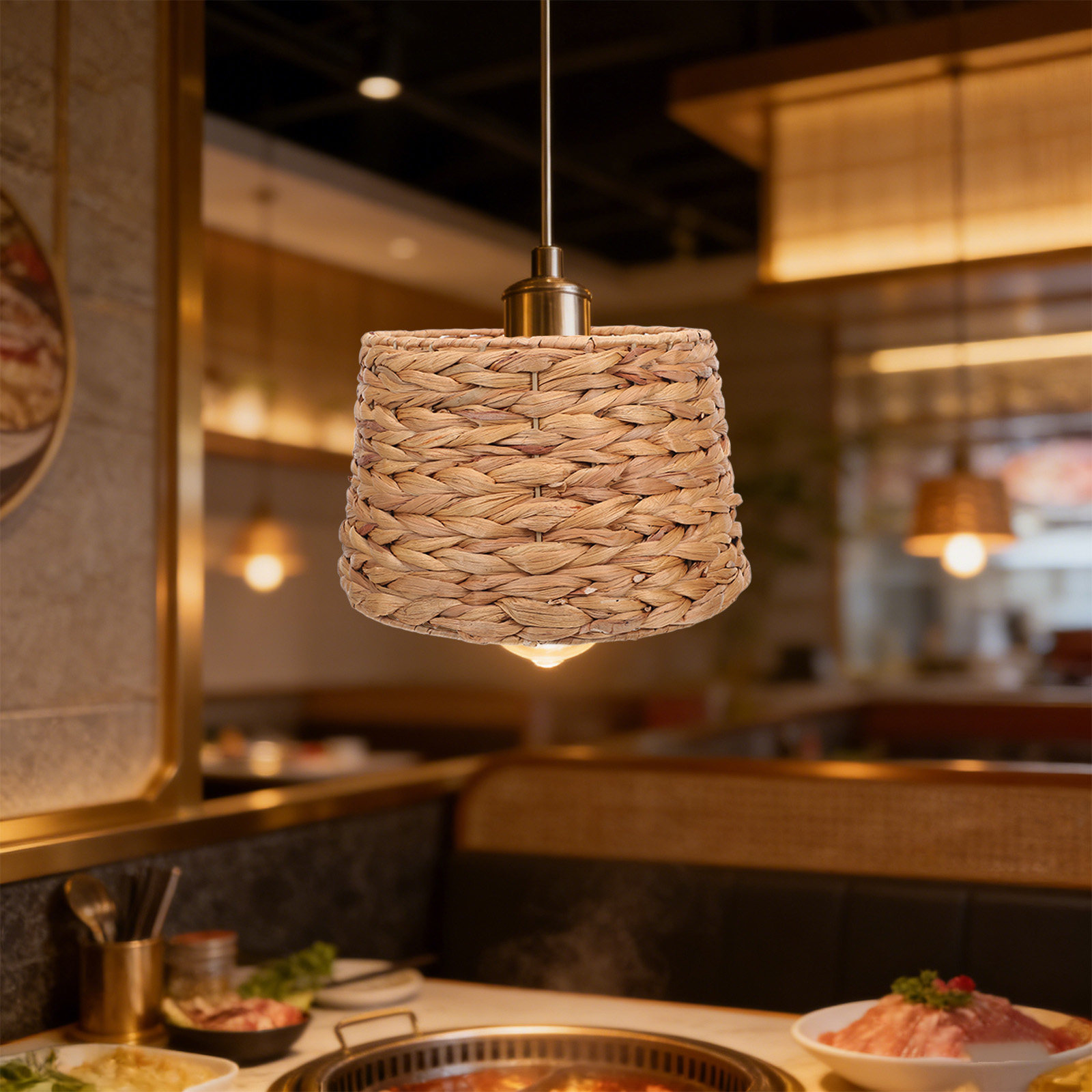 Seagrass Drum Lampshade 42Mm H - Wicker Pendant Shade review and price