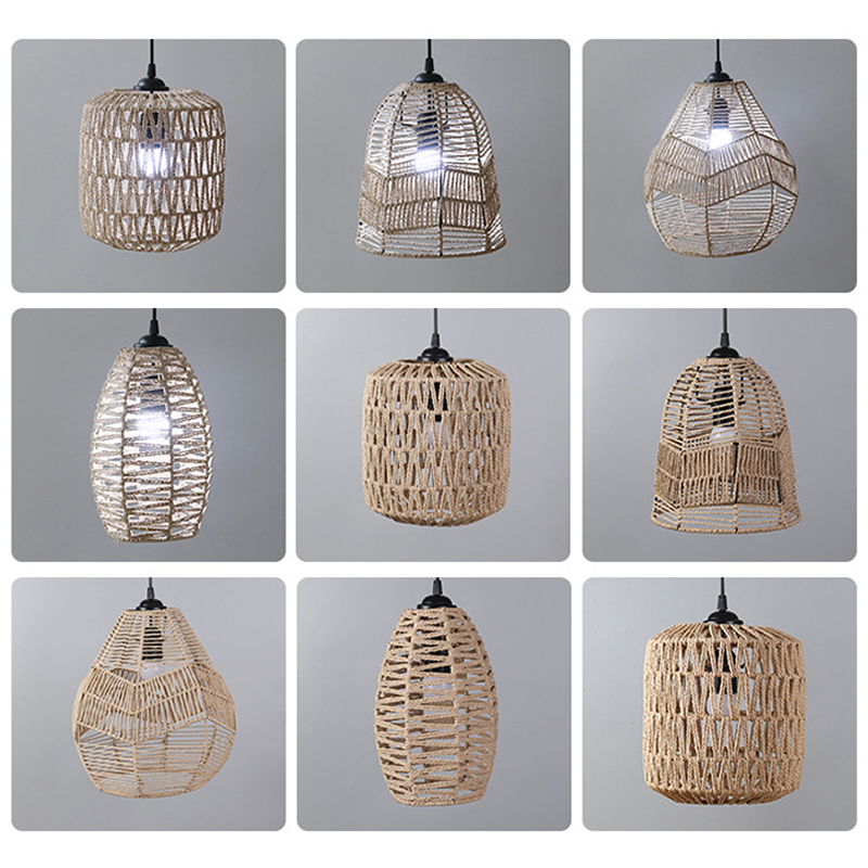 1 Pc Hand Weave Lampshade Ratt - Wicker Pendant Shade review and price