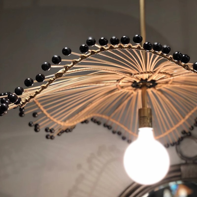 Japanese Style Wabi Sabi Handm - Wicker Pendant Shade review and price