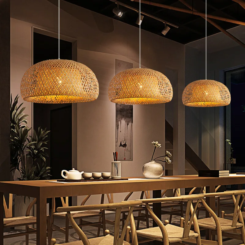 Bamboo Lantern 26cm Pendant La - Wicker Pendant Shade review and price