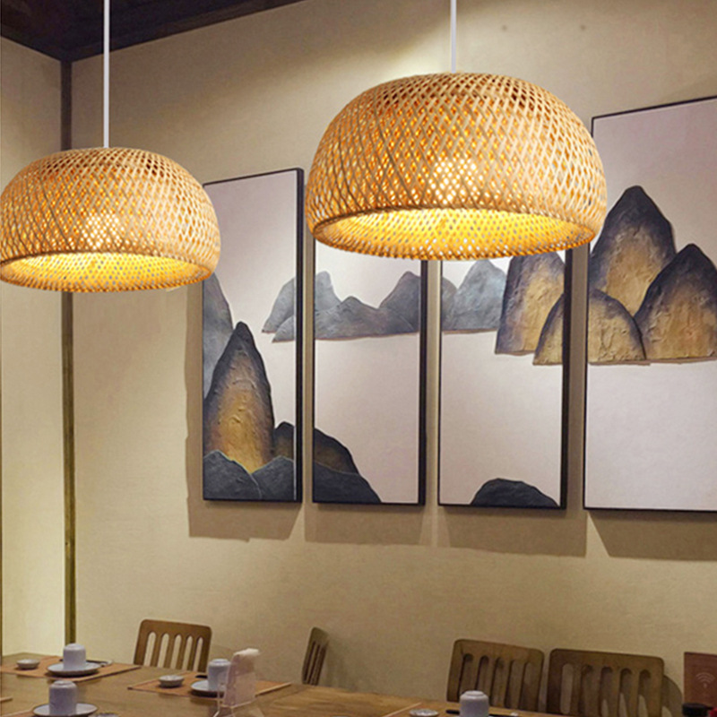 Bamboo Lantern 26cm Pendant La - Wicker Pendant Shade review and price