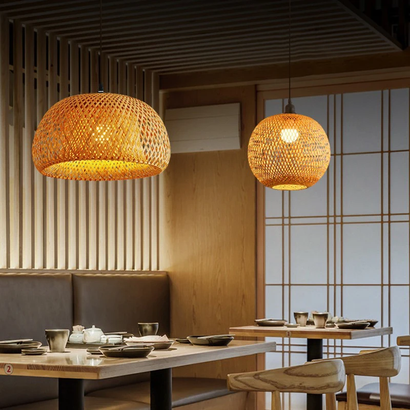 Bamboo Lantern 26cm Pendant La - Wicker Pendant Shade review and price