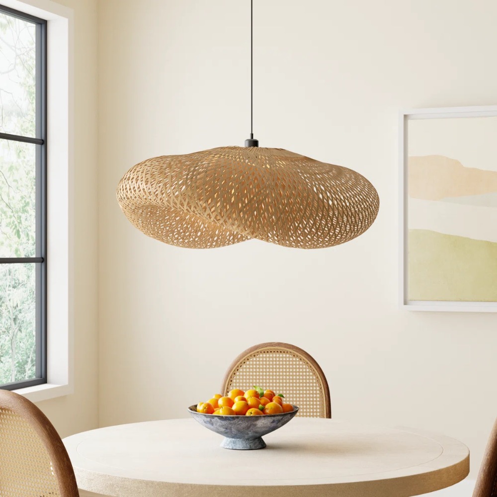 40/50/60cm E26/E27 Wicker Wove - Wicker Pendant Shade review and price