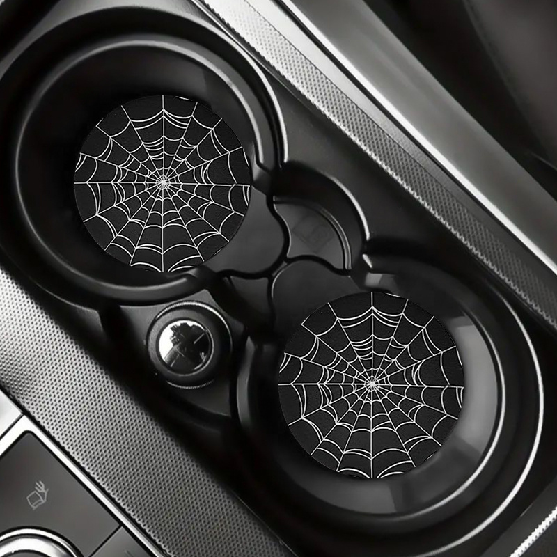 2pcs Spider Web Design Car Cup - Interior Design Web review and price