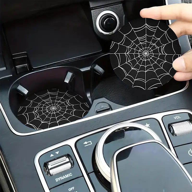 2pcs Spider Web Design Car Cup - Interior Design Web review and price