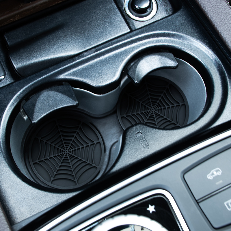 4pcs Spider Web Design Car Cup - Interior Design Web review and price
