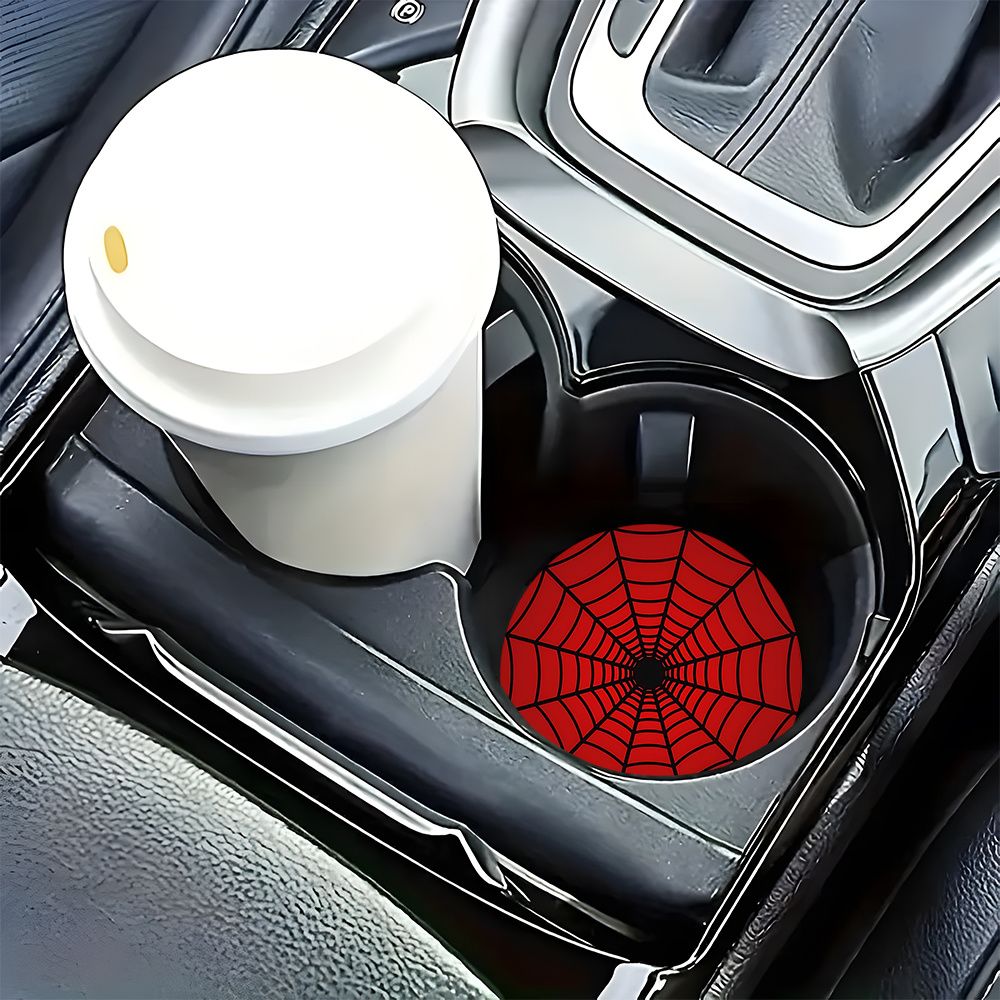 4pcs Spider Web Design Car Cup - Interior Design Web review and price