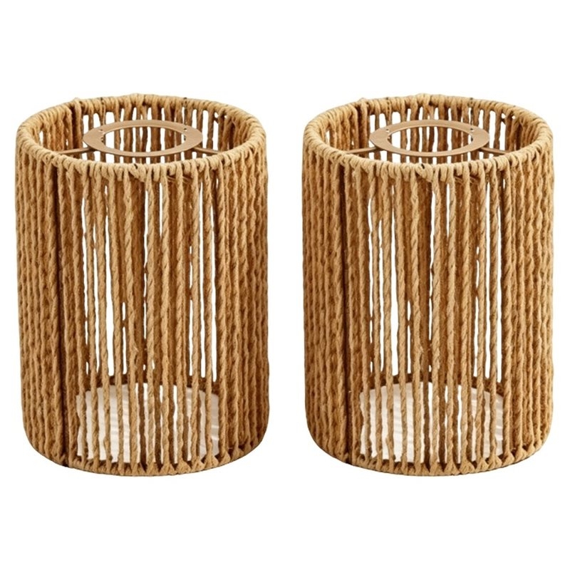 T19C 2 Pack Handwoven Wicker S - Wicker Pendant Shade review and price